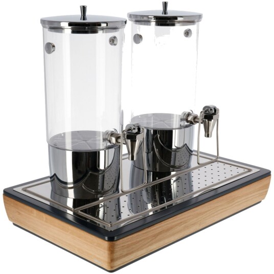 VEGA Buffet Drikkedispenser Montana dobbel GN 1/1 2x4 l 55.4x35.2x53 Transparent