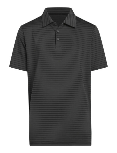 adidas Golf B Striped Polo Black 152 adidas Golf B Striped Polo Black 152