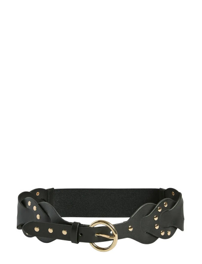Pieces Pcmanna Elastic Waist Belt Pp - Black - 70 Pieces Pcmanna Elastic Waist Belt Pp - Black - 70