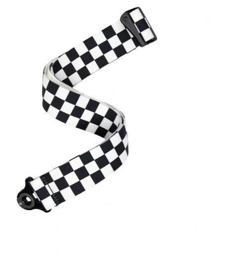 D'Addario 50bal13 Gitarreim 50 Mm Auto Lock - Skater Checkerboard