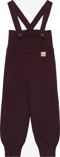 Petit Piao Ppdag High Strap Pants Knit - COFFEE BEAN - 110