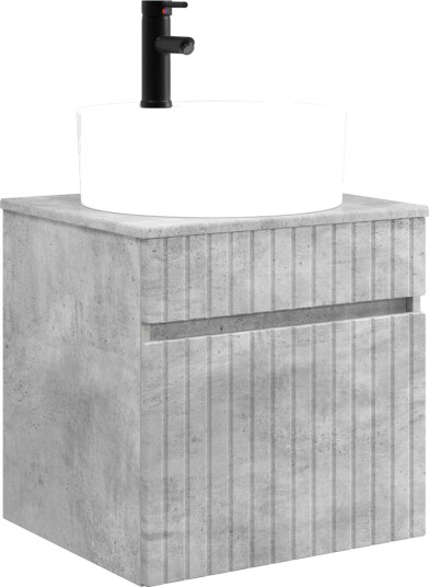 Vegghengt servantkommode Betonggrå 49 x 44,5 x 65 cm Vegghengt servantkommode Betonggrå 49 x 44,5 x 65 cm