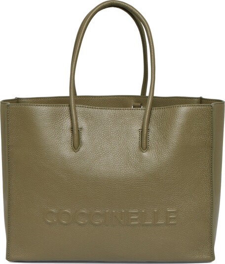 Coccinelle Myrtha Tote Bag   Khaki green   ONE SIZE