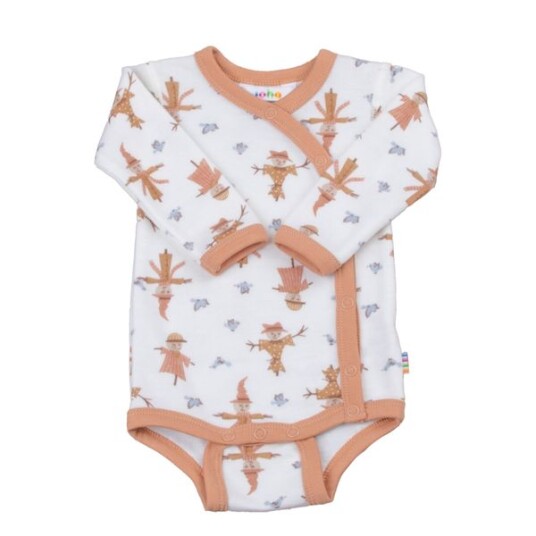 Joha Scarecrow ull/bambus omslagsbody - korall Joha Scarecrow ull/bambus omslagsbody - korall