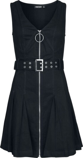 Jawbreaker Rockabilly Kort kjole Denim Mini Kjole M Damer svart