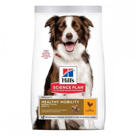 Hills Science Plan Hundefôr Voksen 14kg Kylling for Bevegelighet