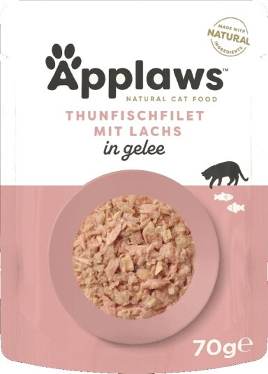 Applaws Våtfôr Pouch I Gelé Tunfisk Med Laks 16 X 70 G