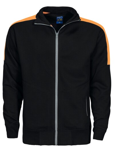 ProJob 2123 Sweatshirt Black/orange XXL