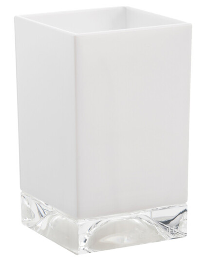 LAUFEN KARTELL TANNKRUS BOXY HARD PLAST HVIT/GJENNOMSIKTIG