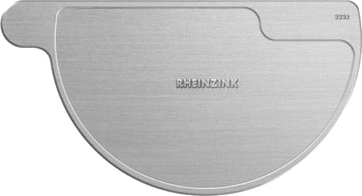 333 mm Rheinzink sink endebunn høyre zinc