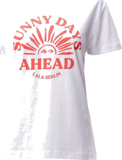 Lala Berlin T skjorte   Cara   Sunny Days   Lala Berlin   XS   Xtra Small   T skjorte   Hvit