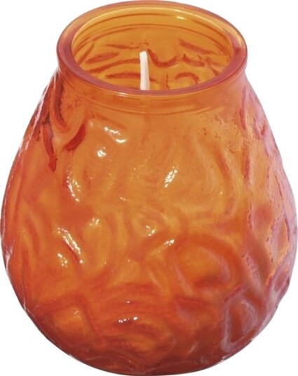 Lysbowle Bolsius 10,5Cm Ø9,5Cm Orange 70 Timer Glas/Paraffin   12 Stk.