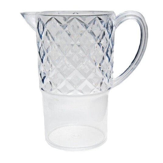Mugge i plast 1,7 liter glassklar