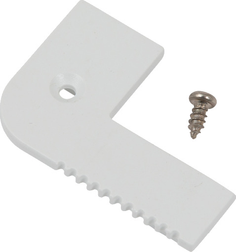 Ansell Lighting endestykke trappekant uten hull 26,3x68 mm hvit