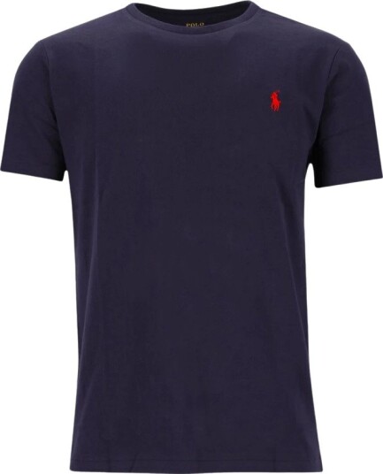 Polo Ralph Lauren Slim Fit T-Skjorte Navy med Brodert Polospiller Polo Ralph Lauren Slim Fit T-Skjorte Navy med Brodert Polospiller