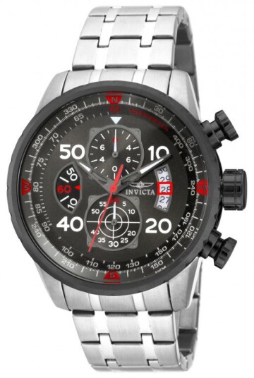 Invicta Herreklokke 17204 Aviator Grå/Stål Ø48 mm