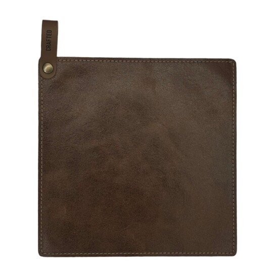 Crafted Leather gryteklut 21x21 cm brun Crafted Leather gryteklut 21x21 cm brun