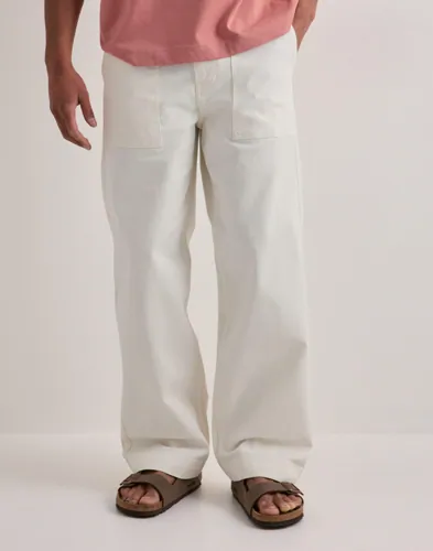 Selected Men SLH260 Wide Leg Hotel Amour Pant Slacks Beige