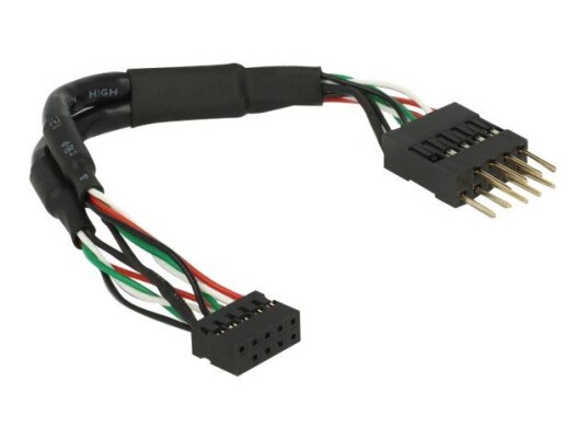 Delock USB 2.0 Pin Header - USB-internkabel - 10-pins USB-kontakt til 10-pins USB-kontakt - 12 m Delock USB 2.0 Pin Header - USB-internkabel - 10-pins USB-kontakt til 10-pins USB-kontakt - 12 m