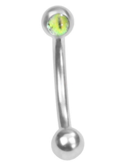 Utgått The Eye Green 1.2 x 8 mm Øyenbrynspiercing