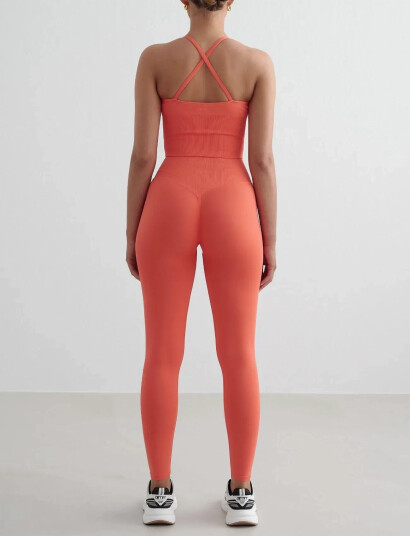 aim´n Shape Seamless Tights - Orange - L