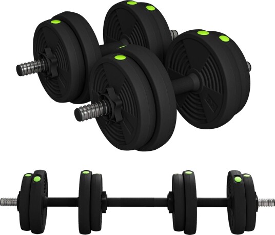 Justerbart 2 i 1 manualsett 15 kg sort Justerbart 2 i 1 manualsett 15 kg sort