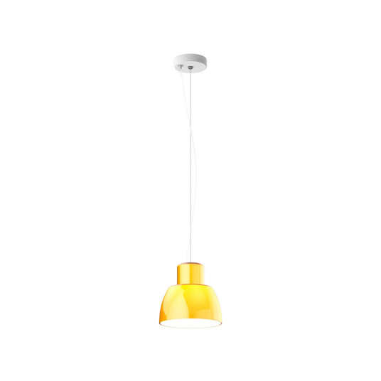 Nemo Hengelampe Lorosae gul Ø 20 cm glass E27 19 Gul Nemo Hengelampe Lorosae gul Ø 20 cm glass E27 19 Gul