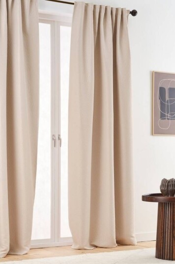 Noctis blendingsgardin - 1 lengde Pudderbeige