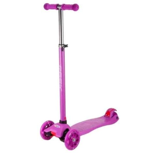 Rask Scooter for barn med LED Hjul Lilla
