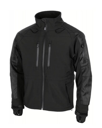 MFH Softshell Protect-jakke Svart