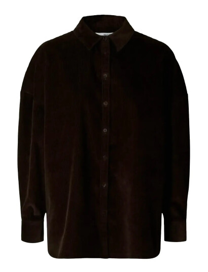 Selected Slfruna Corduroy Shirt - Brown - 40 Selected Slfruna Corduroy Shirt - Brown - 40