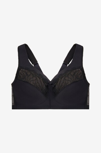 Glamorise - Myk BH Full Figure Plus Size Magiclift - Svart
