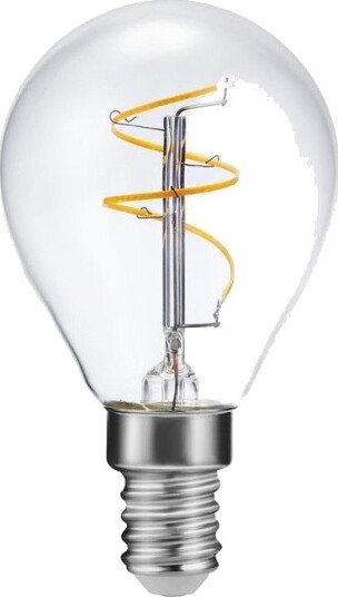 Spl E14 3,2W dimbar LED kronepære Slim Flex filament G45 320lm 2200K klart glass Dimbar : Dimbar Kulør : Ekstra varm Spl E14 3,2W dimbar LED kronepære Slim Flex filament G45 320lm 2200K klart glass Dimbar : Dimbar Kulør : Ekstra varm