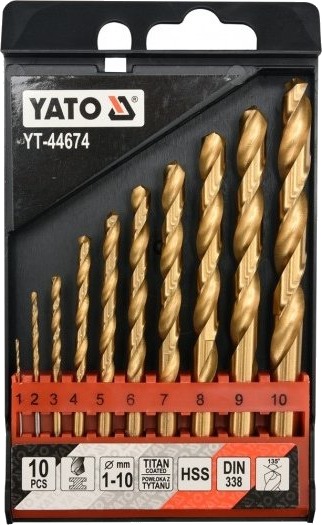 Yato Titan Sylindrisk Metallbor Sett 10 Delers 2-10 Mm Yato Titan Sylindrisk Metallbor Sett 10 Delers 2-10 Mm
