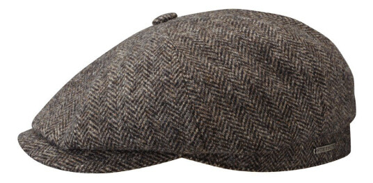 Stetson Men's Hatteras Wool Herringbone Grey Herringbone S