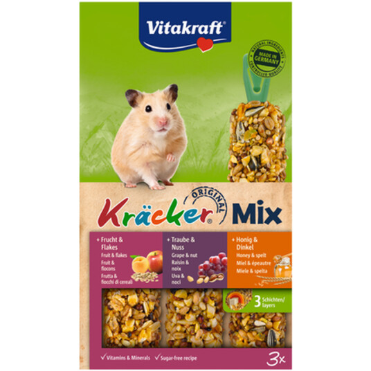 Kjeks Hamster Honning/Nøtt/Frukt 3-Pk. Kjeks Hamster Honning/Nøtt/Frukt 3-Pk.