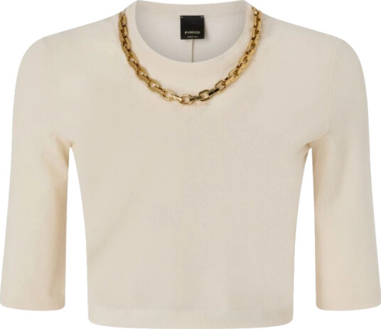 Pinko Dame Strikkevarer Beige S, Pinko Dame Strikkevarer Beige S,