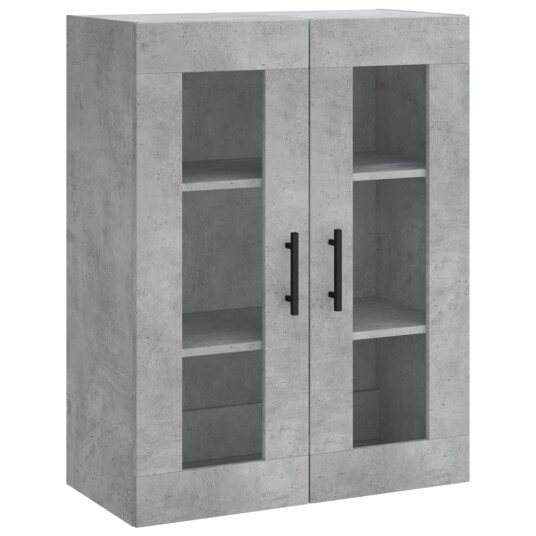 vidaXL Highboard betong grå 69,5x34x180 cm konstruert tre 8720845476595