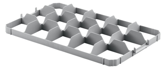Ringoplast Inndeling Komfort 15 rom Ø 10,8 cm topp; 60x40x6.2 cm BxDxH; Grå