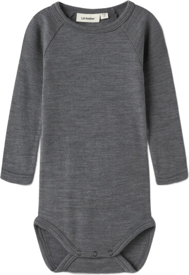 Lil"Atelier Nbnnester Wool Ls Slim Body Lil Grey 62