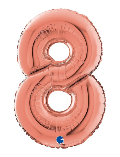 IPK Number Foil 8 Rose Gold 70 Cm Pink 0