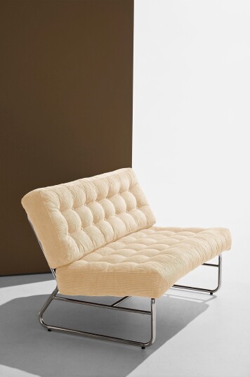 Jotex 2seters Loungesofa Jern/Polyester Kremfarget kordfløyel Luca 2162288020