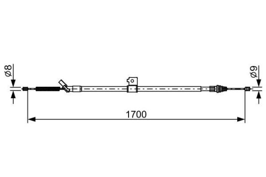 Bosch Tautrekk parkeringsbrems BOSCH 1 987 482 631