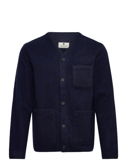 Anerkjendt Aksigurd Boiled Wool Overshirt - Navy - M