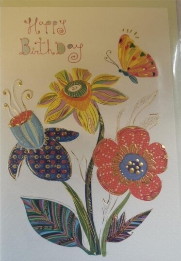Turnowsky Kort B6 + Konvolutt Mo8301x1 Blomster Og Sommerfugler