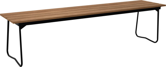 Benk 9 170 cm Teak / Sort Stål