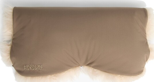 Nordlys Thyra Håndvarmer Lammeskinn, Valnøtt/Beige