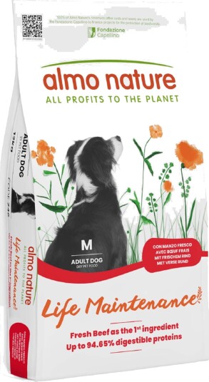 Almo Nature Holistic tørrfôr Adult Life Maintenance & ris Medium Sparepakke okse 2 x 12 kg Almo Nature Holistic tørrfôr Adult Life Maintenance & ris Medium Sparepakke okse 2 x 12 kg