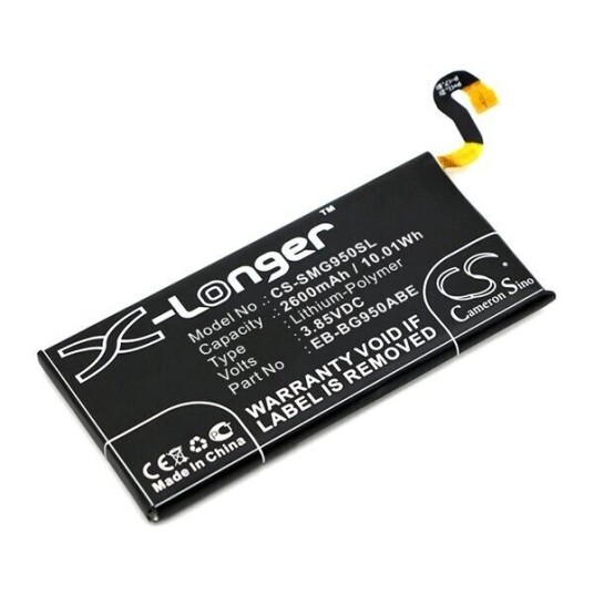 Samsung SM-G950W batteri (2600 mAh 3.85 V, Sort)