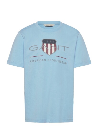 Gant Kids Archive Shield Ss T Shirt Blue 140 Gant Kids Archive Shield Ss T Shirt Blue 140